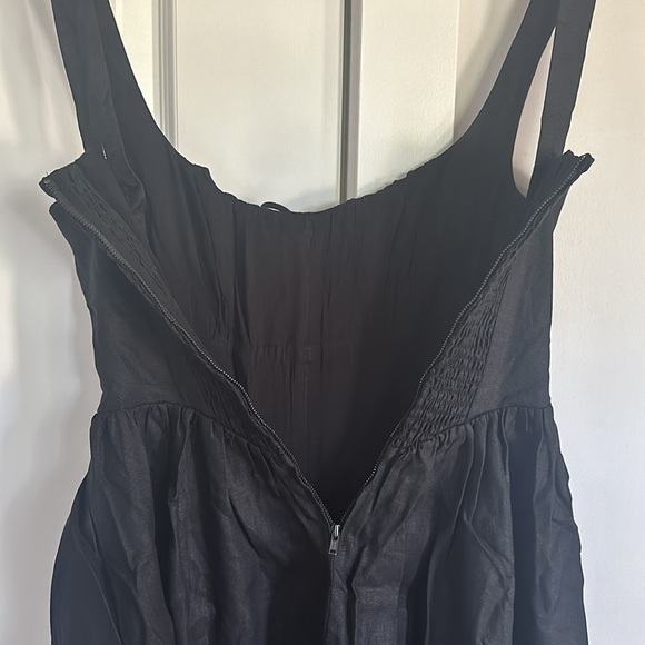 NWT Reformation Balia Linen Midi Dress in Black | size 4 - Picture 12 of 13